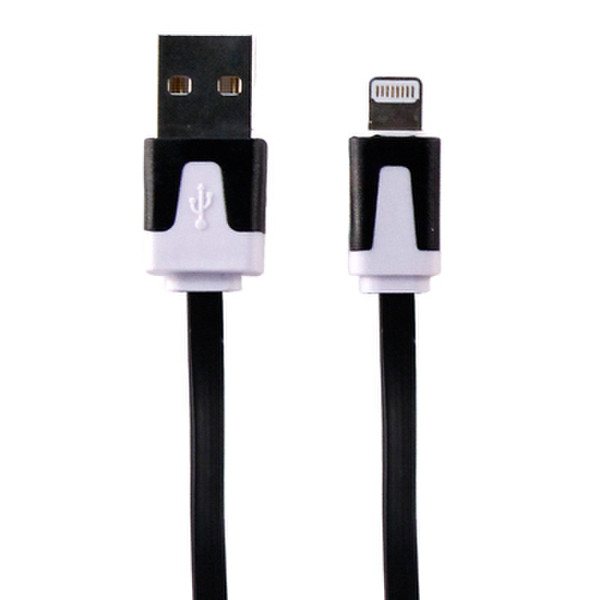 Ginga GINUSB-IP5NEG USB A Lightning Черный, Белый кабель USB