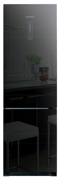 Daewoo RN-T42CNPB Отдельностоящий 242л 90л A+ Черный холодильник с морозильной камерой