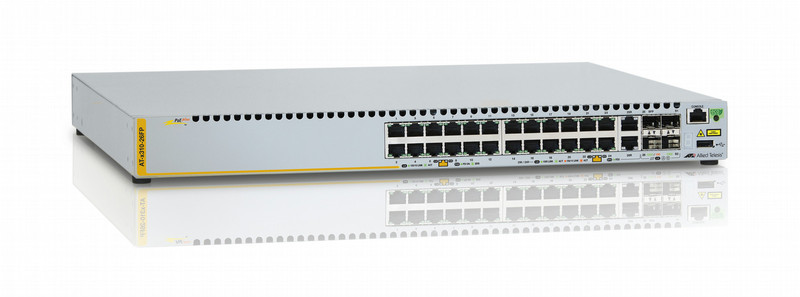 Allied Telesis AT-x310-26FP-50 Gigabit Ethernet (10/100/1000) Power over Ethernet (PoE) 1U Серый