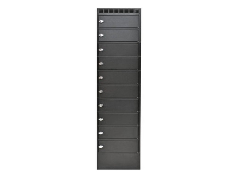 AixConcept NoteLocker 10 Floor Portable device management cabinet Black