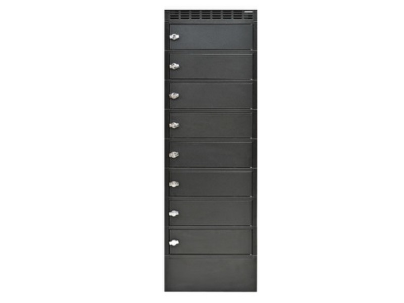 AixConcept NoteLocker 8 Floor Portable device management cabinet Black