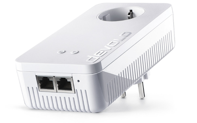 Devolo dLAN 1200+ WiFi ac 1200Mbit/s Eingebauter Ethernet-Anschluss WLAN Weiß 1Stück(e) PowerLine Netzwerkadapter