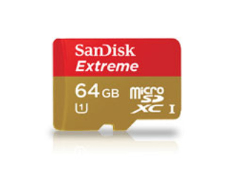 Sandisk Extreme microSDXC 64GB 64GB MicroSDXC UHS Class 10 memory card