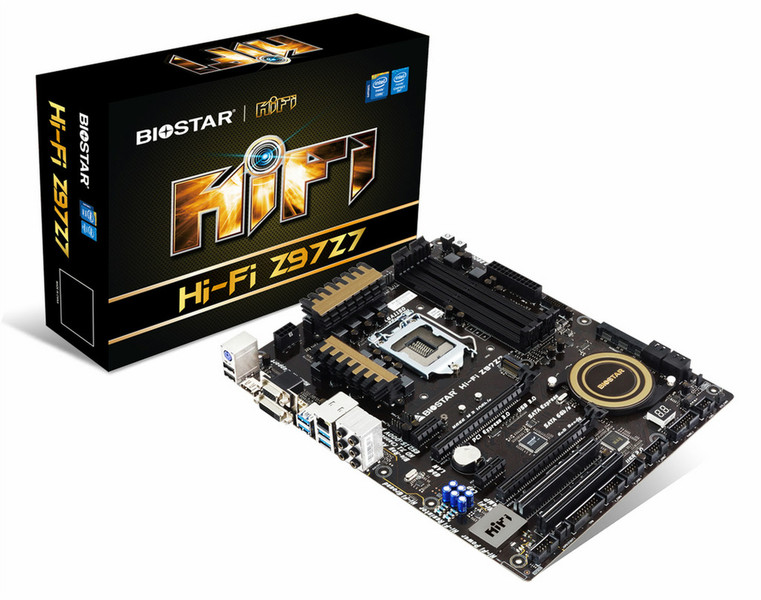 Biostar Hi-Fi Z97Z7 Intel Z97 Socket H3 (LGA 1150) ATX motherboard