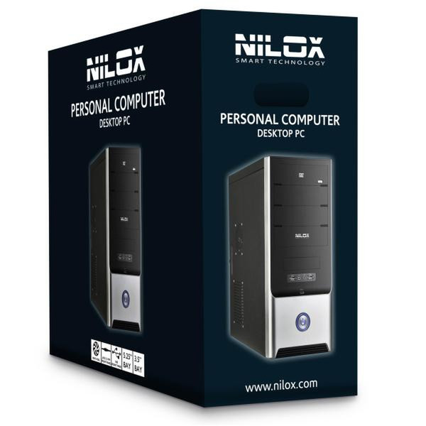 Nilox NLX-BB-INTEL Intel H81 Socket H3 (LGA 1150) Midi-Tower Черный ПК/рабочая станция barebone