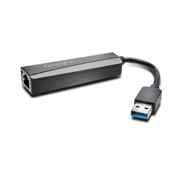 Kensington UA0000E USB 3.0-Ethernet-Adapter – schwarz