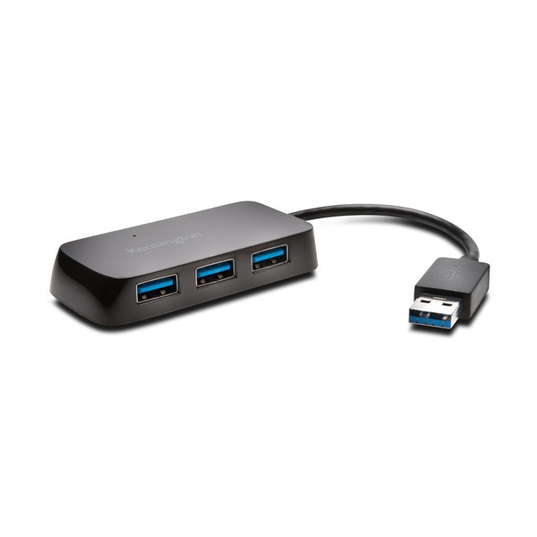 Kensington UH4000 USB 3.0 4-Port Hub — Black