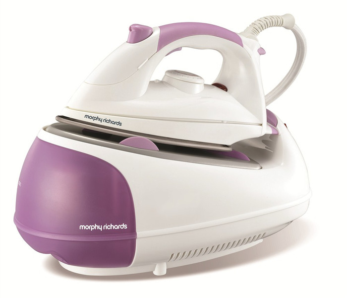 Morphy Richards Jet Steam 2200Вт 1л Diamond Glide soleplate Пурпурный, Белый паровая гладильная доска