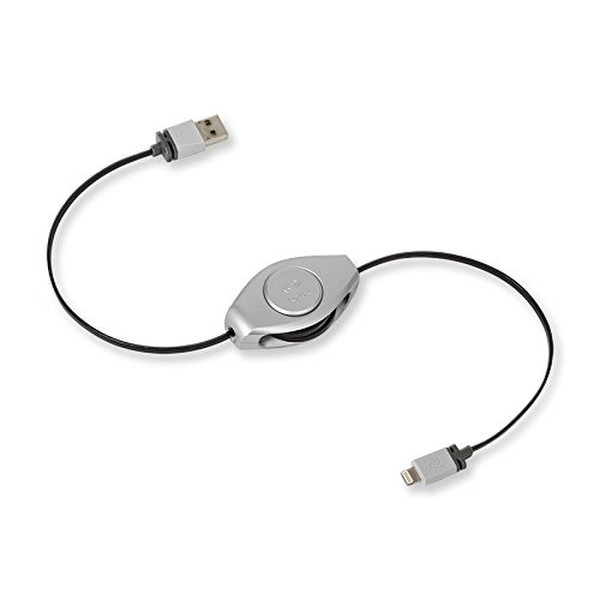 ReTrak EULTUSBSLV 1м USB A Lightning Cеребряный кабель USB