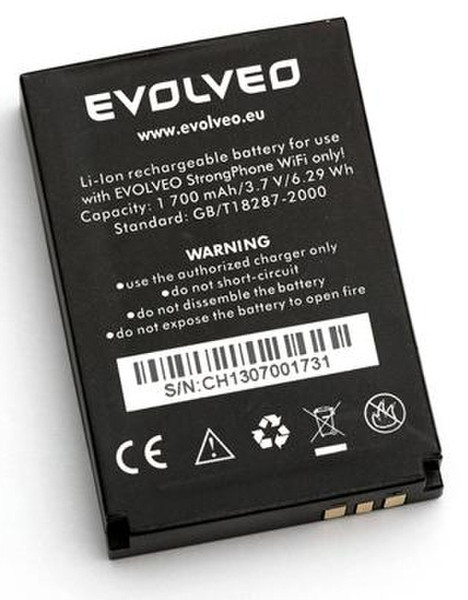 Evolveo Li-Ion 1700mAh Lithium-Ion 1700mAh 3.7V Wiederaufladbare Batterie