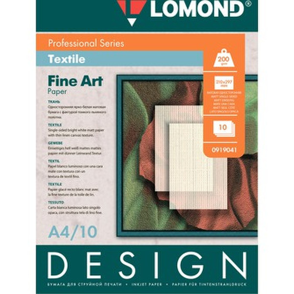 Lomond 0919041 A4 (210×297 mm) Матовый Белый бумага для печати