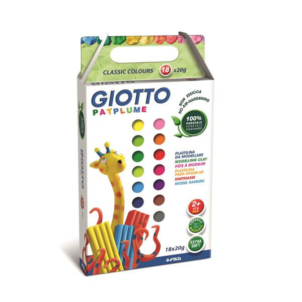Giotto Patplume Модельная глина 10г Разноцветный 18шт