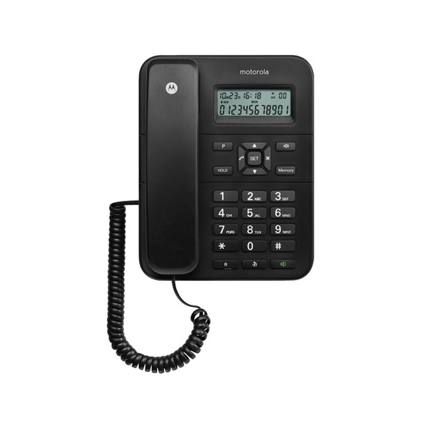 Motorola CT202 Analog Anrufer-Identifikation Schwarz