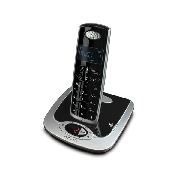 Motorola D511 DECT Anrufer-Identifikation Schwarz, Silber