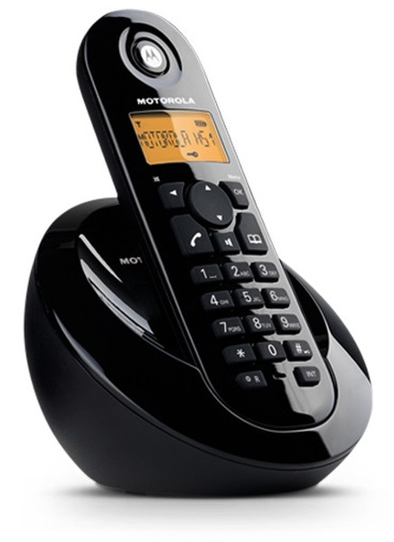 Motorola C601 DECT Идентификация абонента (Caller ID) Черный