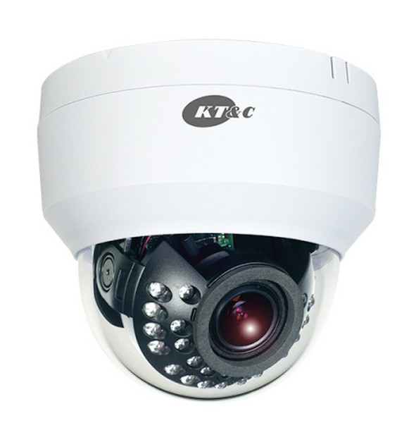 KT&C KPC-DI28V12IRNW CCTV security camera Для помещений Dome Белый камера видеонаблюдения