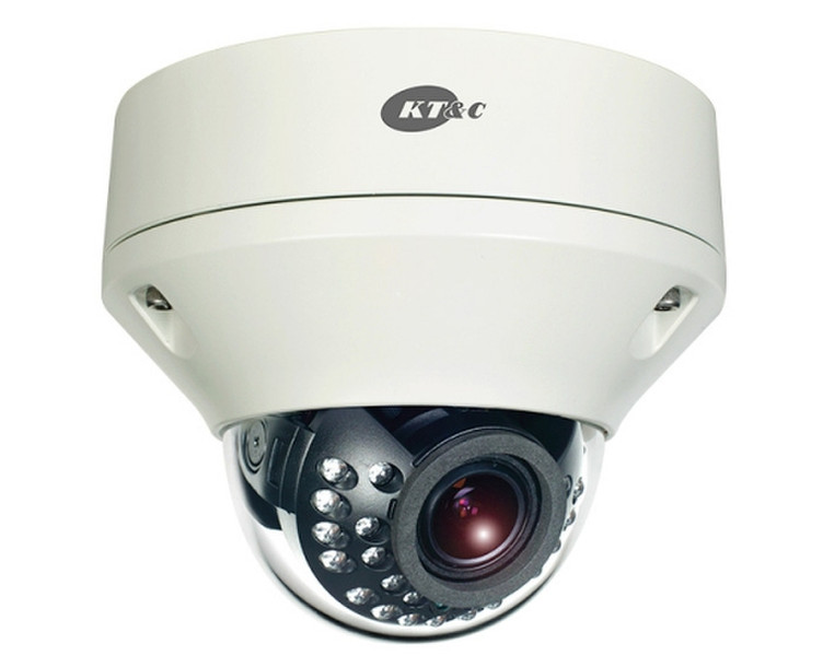 KT&C KPC-DR28V12IRN CCTV security camera Вне помещения Dome Белый камера видеонаблюдения