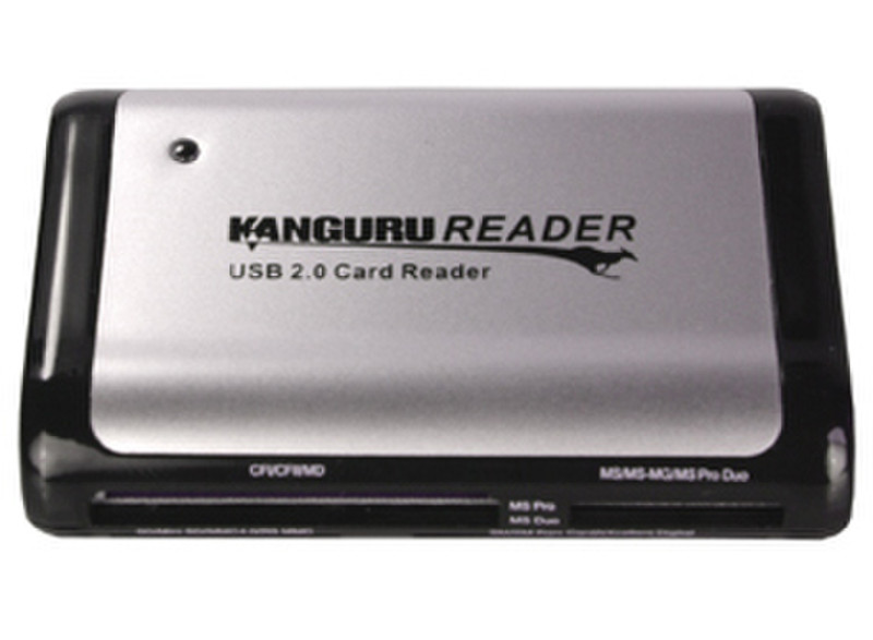 Kanguru U2-CR-58N1 USB 2.0 Черный, Серый устройство для чтения карт флэш-памяти