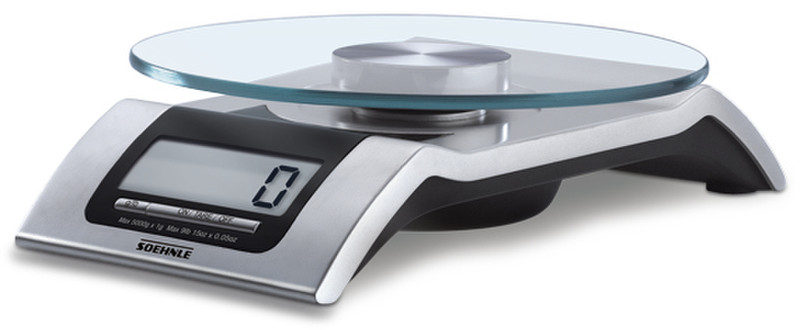 Soehnle 65105 1 Electronic kitchen scale Black,Silver,Transparent