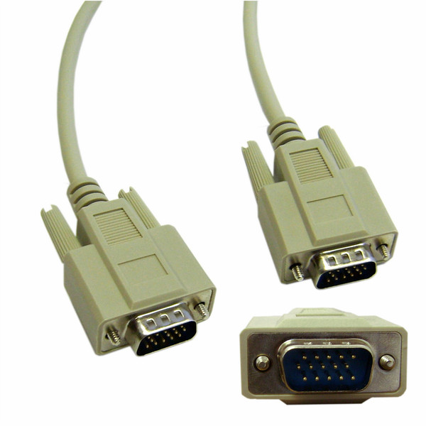 CableWholesale 10H1-01106 1.8м VGA (D-Sub) VGA (D-Sub) Бежевый VGA кабель