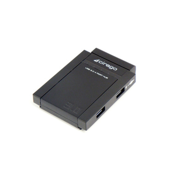 Cirago USH3000 5000Мбит/с Черный хаб-разветвитель