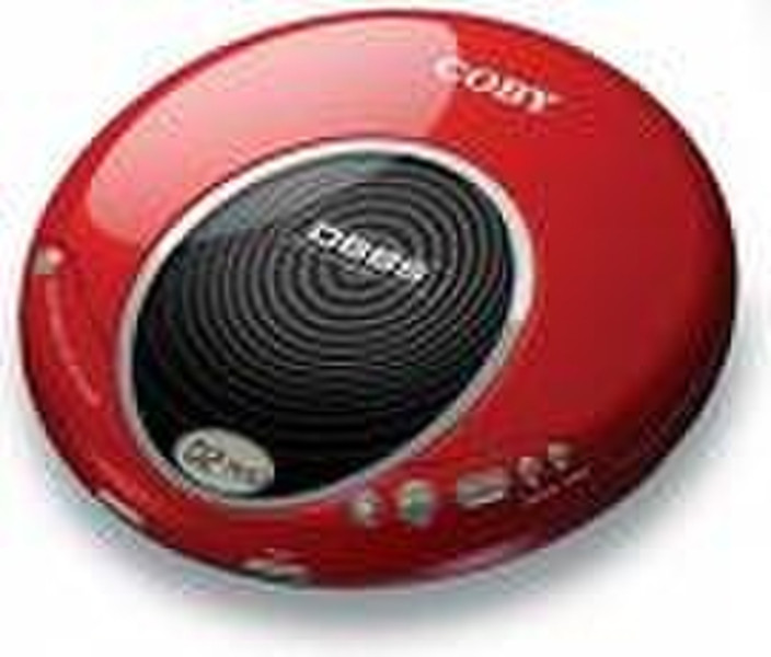 Coby Slim Personal CD Player Portable CD player Красный