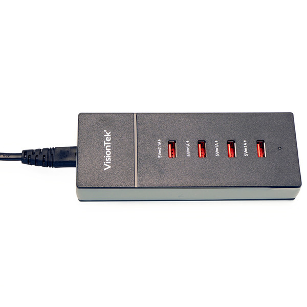 VisionTek 900728 Indoor battery charger Grau Ladegerät