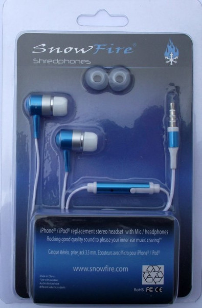 Professional Cable HDPHONE-BL Binaural im Ohr Blau, Weiß Mobiles Headset