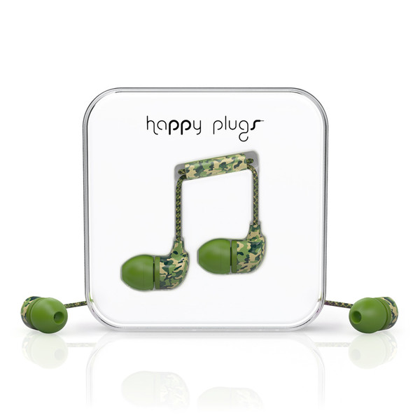 Happy Plugs In-Ear Binaural im Ohr Camouflage