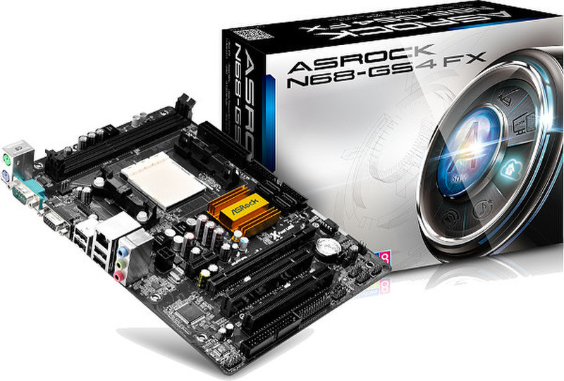 Asrock N68-GS4 FX NVIDIA nForce 630a Socket AM3+ Микро ATX