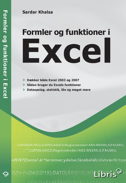 Libris Formler og funktioner i Excel 72страниц руководство пользователя для ПО