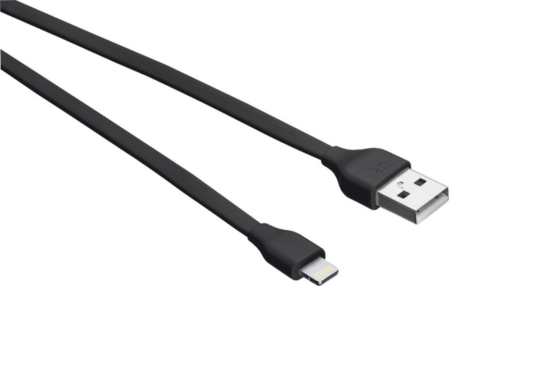 Trust Flat Lightning Cable 1m USB A Lightning Black