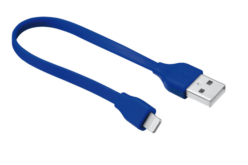 Trust Flat Lightning Cable 0.2m USB A Lightning Blue