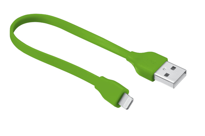 Trust Flat Lightning Cable 0.2m USB A Lightning Green