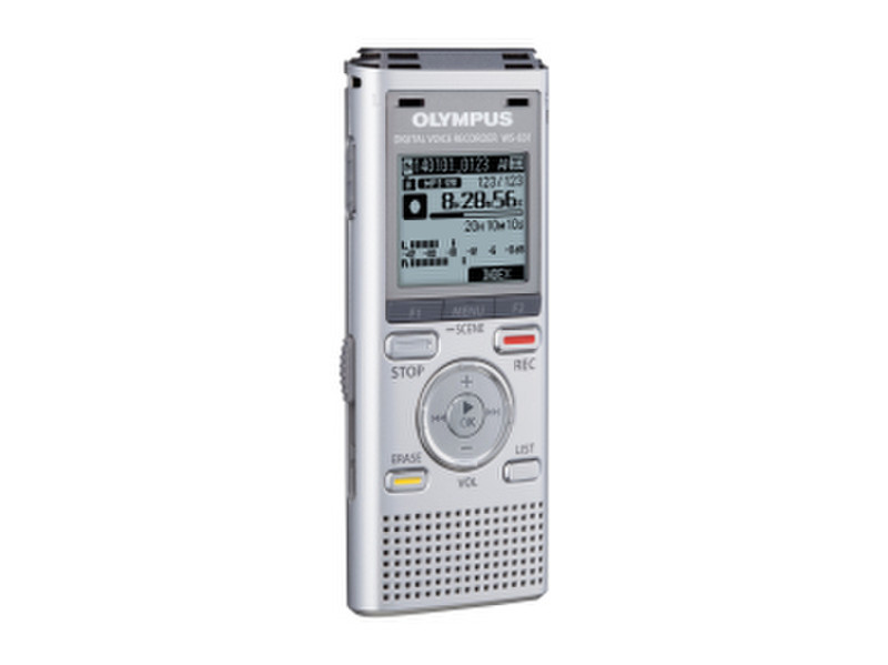 Olympus WS-831 Internal memory & flash card Cеребряный диктофон