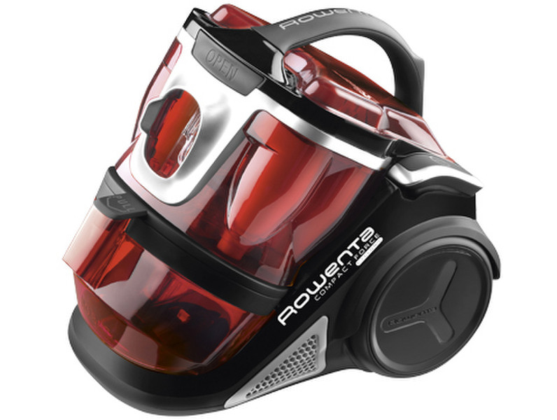 Rowenta Compact Force Cyclonic Zylinder-Vakuum 1l 2100W B Schwarz, Rot