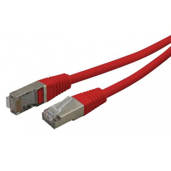 Waytex 32054 0.5m Cat5e F/UTP (FTP) Rot Netzwerkkabel