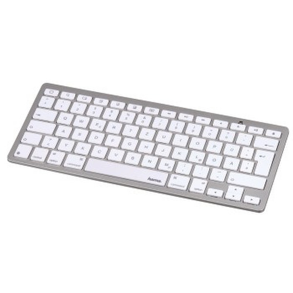 Hama KEY2GO X500 Bluetooth QWERTZ Weiß Tastatur für Mobilgeräte