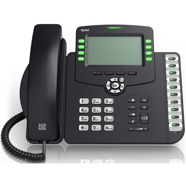Tiptel 3240 Wired handset 6lines LCD Anthracite,Black IP phone