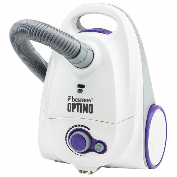 Bestron Optimo Cylinder vacuum 1.3L 1400W B White