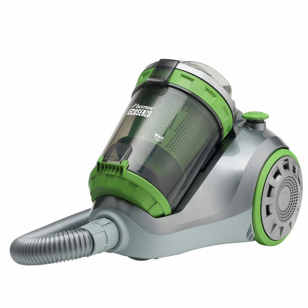 Bestron Ecosenzo Cylinder vacuum 1.5L 1200W A Green,Silver