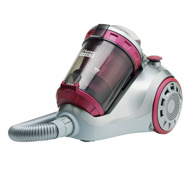 Bestron Ecosenzo Cylinder vacuum 1.5L 1200W A Pink,Silver