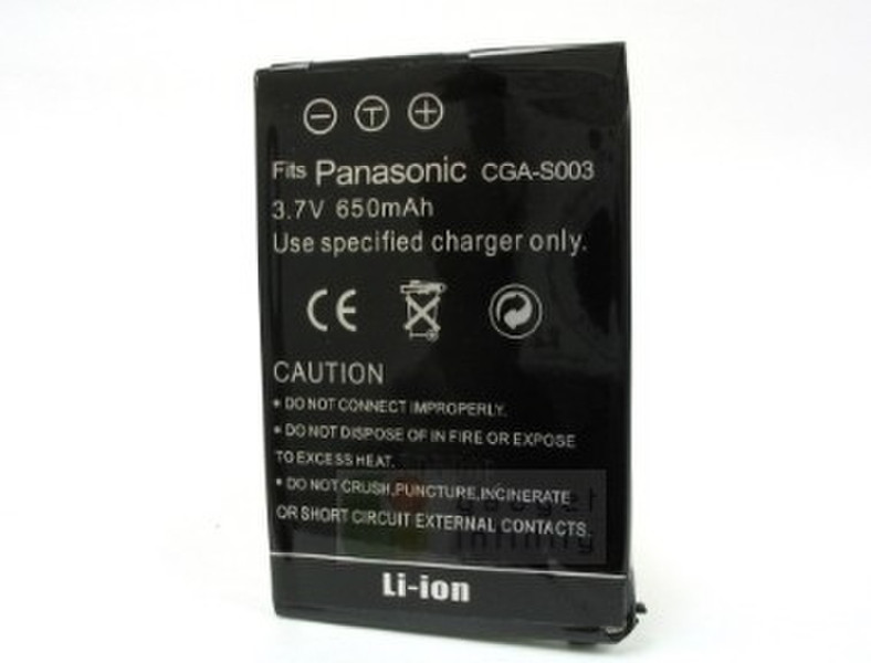 Panasonic CGA-S003A/1B Lithium-Ion (Li-Ion) 650mAh 3.7V rechargeable battery