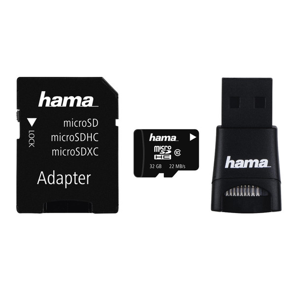 Hama microSDHC 32GB 32ГБ MicroSDHC Class 10 карта памяти