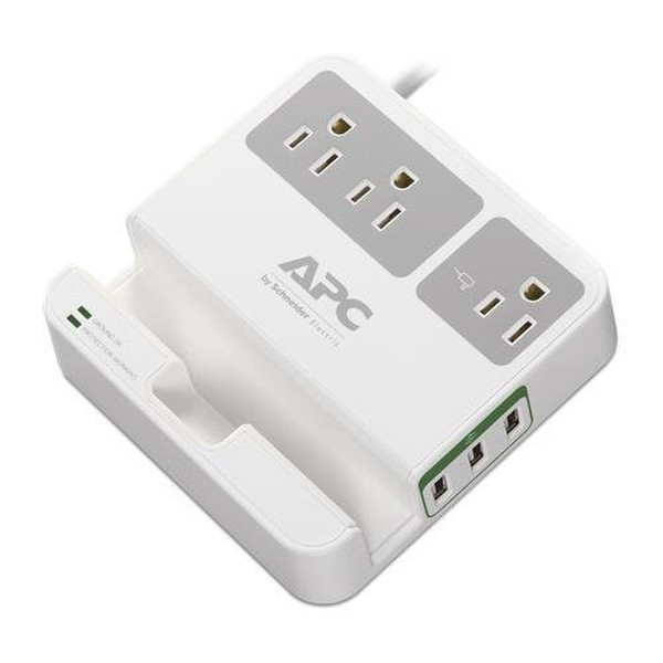 APC P3U3 3AC outlet(s) 120V 1.83m Grey,White surge protector