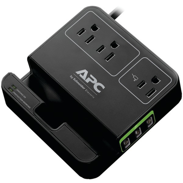 APC P3U3B 3AC outlet(s) 120V 1.83m Black surge protector