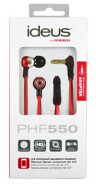 Fonexion PHF550RD Binaural im Ohr Rot Mobiles Headset