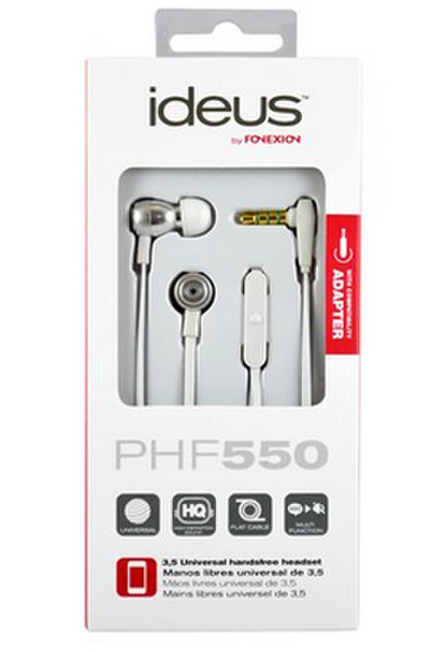 Fonexion PHF550W Binaural im Ohr Weiß Mobiles Headset
