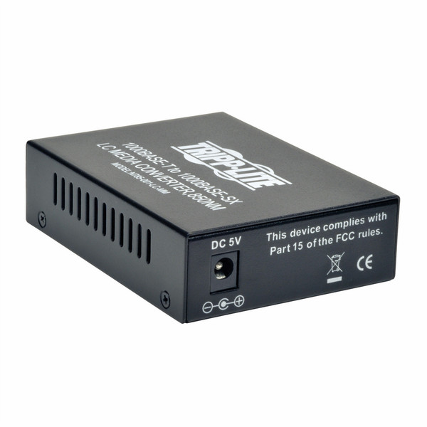 Tripp Lite N785-001-LC-MM 1000Мбит/с 850нм Multi-mode Черный сетевой медиа конвертор