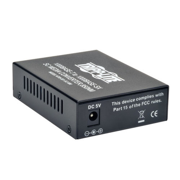 Tripp Lite N785-001-SC-MM 1000Мбит/с 850нм Multi-mode Черный сетевой медиа конвертор